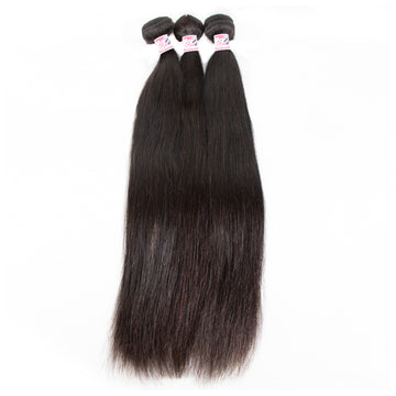 GS Virgin Hair Cabello Series 3pcs/pack Peruvian Straight Human Virgin Hair